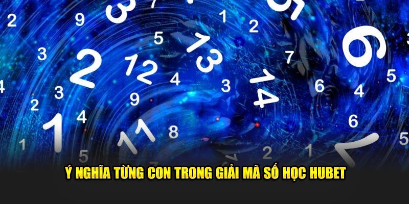 Ý nghĩa từng con trong giải mã số học HUBET